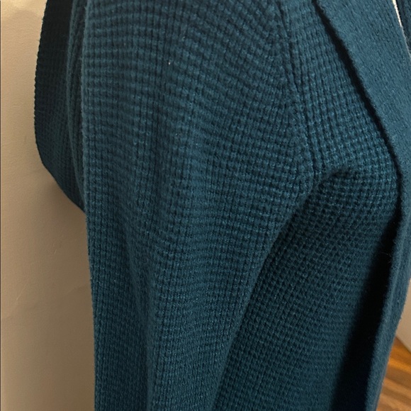 Cyrus Teal Open-Front Hooded Women's Cardigan Size M EUC - Picture 4 of 8